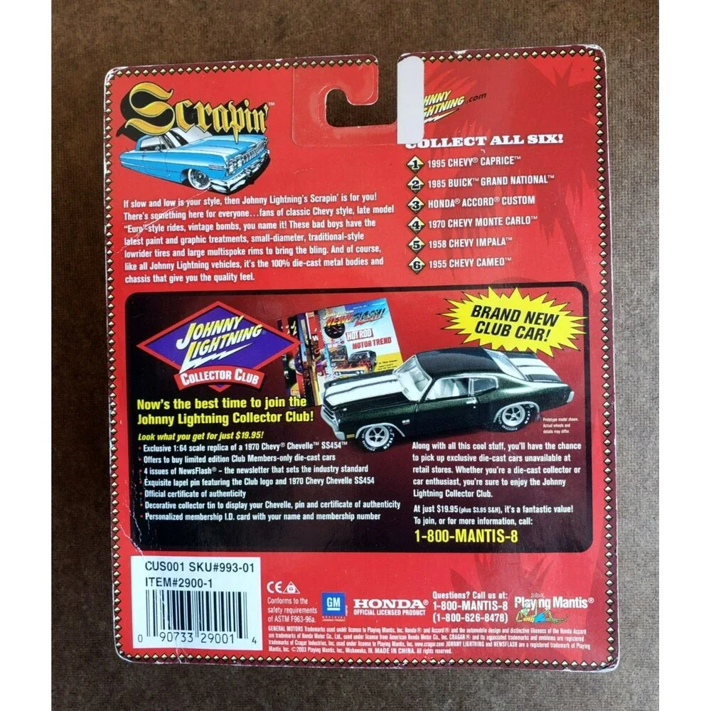 2003 Johnny Lightning 1955 CHEVY CAMEO SCRAPIN’ Blue Chevrolet Pickup Truck 1:64